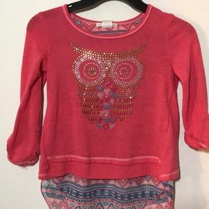 Sparkly owl shirt